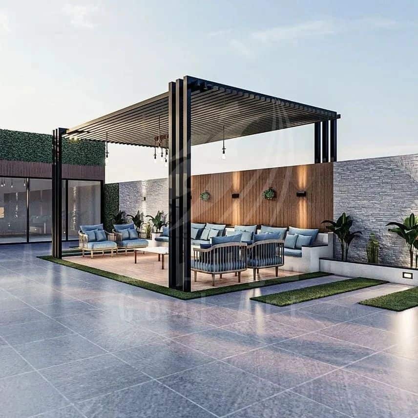 مظلات وجلسات خارجية (48)